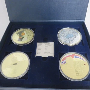 Queen Victoria Commemorative Coin Collection 70mm Set of 4 Preloved - Picture 1 of 10