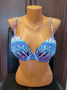 NWT Raisins Juniors STOLEN HEART MOONSHADOW BOHO BIKINI TOP Sz Large Underwire - Picture 1 of 5