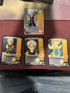 DBZ CCG TCG KID TRUNKS 1-3 + HT WGS WORLD GAMES SAGA DRAGON BALL Z Limited - Picture 1 of 10