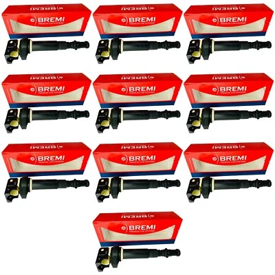 Juego Bremi 10 bobinas de encendido con conector de bujía para BMW E60 E63 E64 M5 M6 Foto 1 de 2