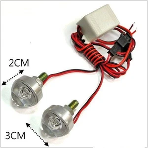 TORNILLOS DE MATRÍCULA DE COCHE MOTOCICLETA PERNOS FLASH LUZ AZUL X 2 PIEZAS - Imagen 1 de 2