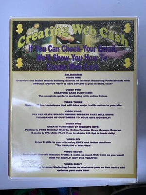 Creating Web Cash VHS Set “Proven Step By Step Methods, Teaching Web Profits” - Image 1 of 4