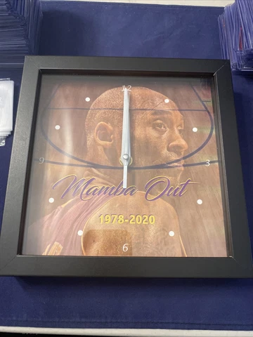 Kobe Bryant #8 Los Angeles LA Lakers Wall Clock RETIREMENT Black Mamba - Z01 Cover