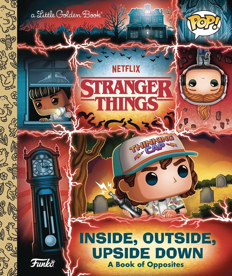 STRANGER THINGS INSIDE OUTSIDE UPSIDE DOWN GOLDEN BOOK HARDCOVER (24 Pages) - Image 1 of 1