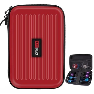 CyeeLife Darts Case, Holds 6 Darts, Storage for Tips, Shafts and Flights (Red) - Picture 1 of 6