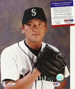 KAZUHIRO KAZ SASAKI Signed 8X10 autograph with PSA/DNA AUTHENTIC CERTIFIED COA - Picture 1 of 1