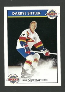 Darryl Sittler Zellers Masters of Hockey Signature Series TARJETA DE MUESTRA RARA - Imagen 1 de 2