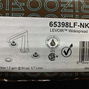 Brizo 65398LF-NKLHP Levoir Widespread Lavatory Faucet 6" Spout-Less Handles, Lux - Picture 1 of 1