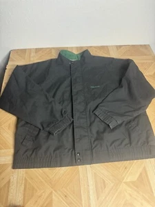 John Deere Full Zip Black Jacket Mens Size XXL Vintage - Picture 1 of 12