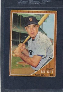 1962 Topps #551 Harry Bright Senators VG 62T551-42816-7 - Picture 1 of 1