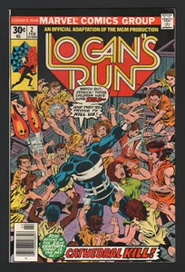 LOGAN'S RUN #2, 1977, Marvel Comics, en muy buen estado/en buen estado, ¡cathedral kill! - Imagen 1 de 1