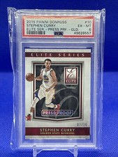 2015 Donruss Elite Extra Edition #33 Stephen Curry Press Proof Gold /10 PSA