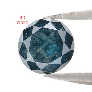 Diamante redondo suelto natural de 0,81 quilates de corte redondo de 5,50 mm color azul LQ8753 - Imagen 1 de 8