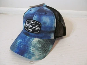 Panama Jack Snapback Mesh Fishing Cap Hat, Blue, One Size - Picture 1 of 6