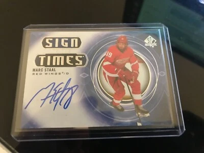 2020-21  UPPER DECK SP AUTHENTIC SIGN OF THE TIMES MARC STAAL  - Image 1 of 2