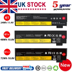 61++ Battery For Lenovo Thinkpad T470 T480 T570 T580 P51s P52s 01AV427 01AV423 - Picture 1 of 31