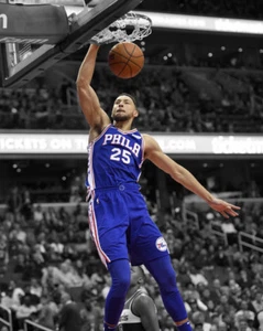 Philadelphia 76ers BEN SIMMONS Glossy 8x10 Photo Spotlight Print Poster - Picture 1 of 1