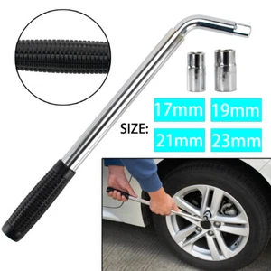 Heavy Duty AU Car Truck Van Wheel Brace Wrench W/ Socket Tyre Nut 17 19 21 23 mm - Picture 1 of 9