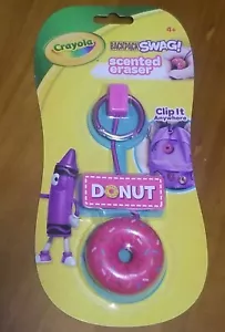 MOCHILA CRAYOLA SWAG CLIP EN FORMA DE ROSQUILLA PERFUMADA ROSQUILLA COMIDA FALSA - Imagen 1 de 11