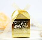 100 200X Special Floral Laser Cut Wedding Party Favour Sweet Candy Gift Boxes