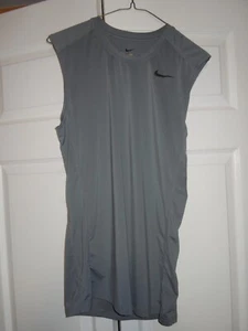 NIKE DRI FIT MENS SHIRT SMALL TANK TOP/SLEEVELESS JERSEY -GRAY-EXERCISE - Picture 1 of 3