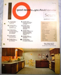 Vtg SEARS Kenmore Appliances Catalog RETRO Kitchen Ranges Oven Refrigerator 1973 - Picture 1 of 5
