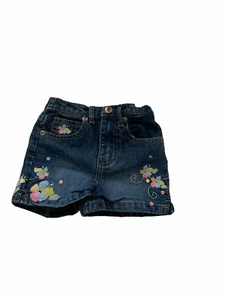 Pantalones Cortos Arizona Jean Company Bebé Niñas Talla 12m Azul Denim Diseño Floral - Imagen 1 de 4