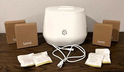 Vaso de compost de cocina de residuos inteligentes Lomi 80100 con 4 cápsulas nuevas + 4 filtros nuevos Foto 1 de 2