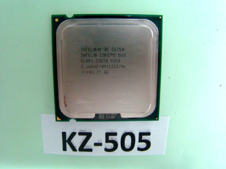 Intel Core 2 Duo E6750 SLA9v Costa Rica 2,33GHZ/4M/1333/06 #KZ-505 - Image 1 of 1