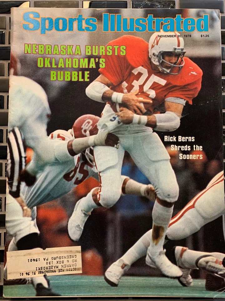 Sports Illustrated - Rick Berns - 20 de noviembre de 1978 - (M16A) Foto 1 de 1