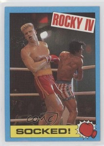 1985 Topps Rocky IV Ivan Drago Rocky Balboa Socked! #47 01v6