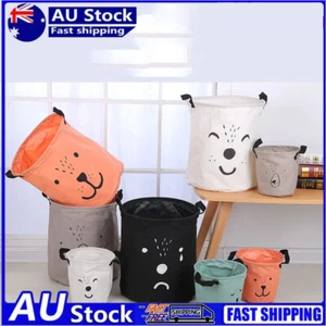 Foldable Hamper Laundry Basket Dirty Clothes Storage Bag Toy Sundries Organizer - Picture 1 of 10
