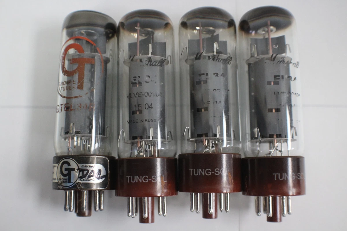 新品 未使用 Groove Tubes GT-EL34R 4本組 パワー管 Fender フェンダー Groove Tubes GT-EL84-S MED QUARTET パワー管
