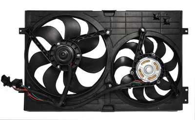 Conjunto de ventilador condensador radiador para Volkswagen Jetta 99-05 garantía de por vida Foto 1 de 4