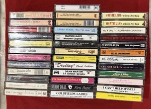 Cassette Tapes Bulk Lot Retro Vintage Music x 35 (Lot 2168) - Picture 1 of 6