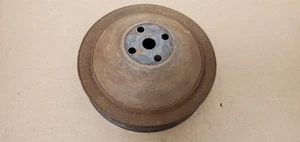 1960'S CHEVY GMC TRUCK 2 GROOVE WATER PUMP PULLEY 62 63 64 65 66 67 68 - Picture 1 of 5
