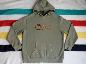 VTG 90s Y2k 2000s Ipath Skate Faded Green Logo Baggy Grunge Hoodie Sweatshirt XL - Picture 1 of 11