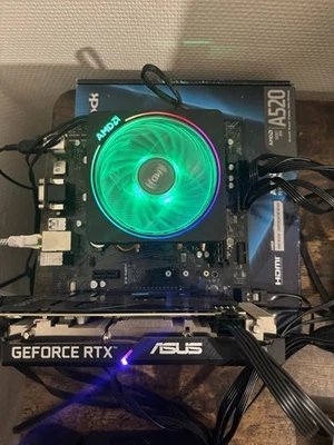 AMD Ryzen 5 3600+Carte Mère ASROCK A520M-HVS+Alim MARS Gaming MPIII550P - Photo 1/4