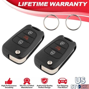 2x Para 2011 2012 2013 Kia Soul Sin Llave Abatible Control Remoto Coche Llavero Carcasa Estuche Pad A - Imagen 1 de 14