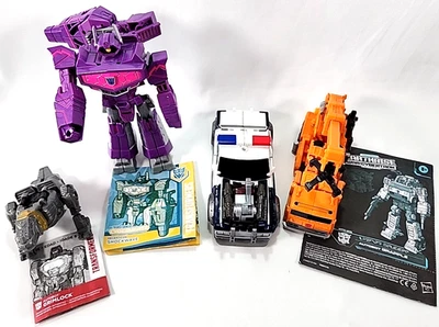 Transformers Hasbro Takara Tomy Bundle of 4 Grapple Shockwave Grimlock Barricade - Image 1 of 4
