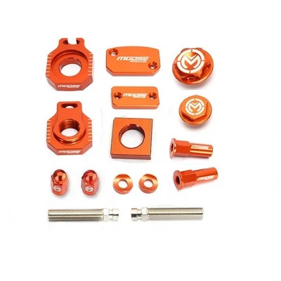 Moose Bling Pack Billet Aluminio Naranja KTM 125SX 200EXC 200SX 200XC 250EXC Foto 1 de 4