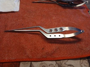 Aesculap FD038R Micro Form Mikroschere gerade Klinge 100 mm Schaft 225 mm Länge - Bild 1 von 4