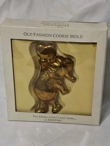 Old Fashioned Cookie Mold Bear Ornament Brass Silvestri Heirloom Collection - Picture 1 of 5