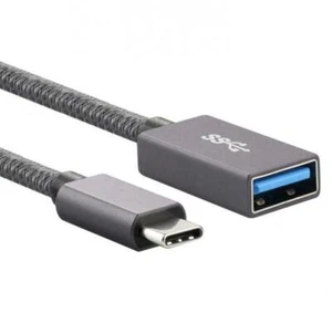 Cable de sincronización de carga de datos OTG USB-C (tipo C) macho a USB 3.0 hembra 0,2 m - Imagen 1 de 8