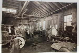 1910's Antique Auto Shop Original 4 1/2 x 6 3/8 Photo JRR 15 - Picture 1 of 10