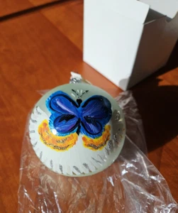 Olde Europe Creations Weihnachten bemalt Ornament 4" Eastern Tailed blauer Schmetterling - Bild 1 von 8