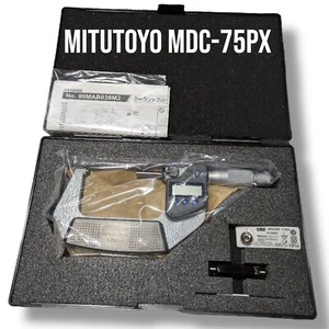 Mitutoyo MDC-75PX Micrómetro Digital 50-75mm 0.001mm Prueba de Refrigerante IP65 Herramienta - Imagen 1 de 4