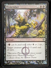 MTG 1x Foil DISMEMBER New Phyrexia (Good)
