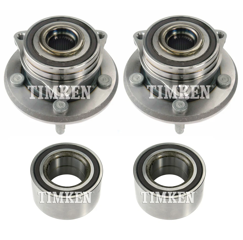 Kit de cojinetes y bujes de rueda delanteros y traseros Timken para Durango Grand Cherokee tracción trasera Foto 1 de 1