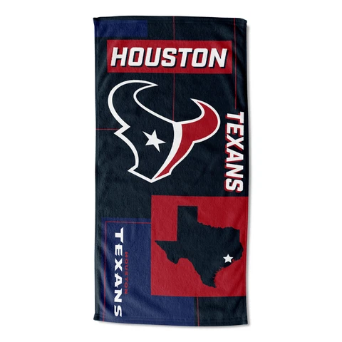 Northwest NFL Houston Texans State Line Beach Towel Cover